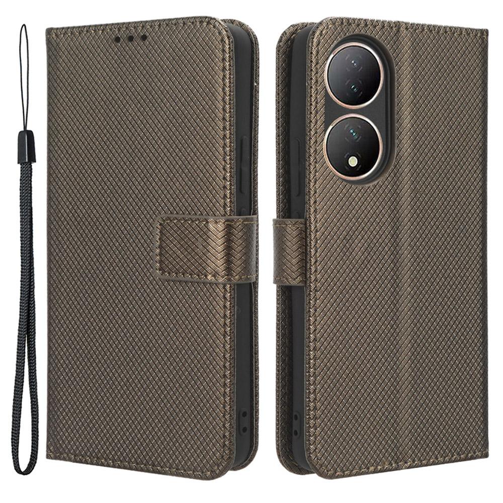 For vivo Y100 5G/T2 5G PU Leather Wallet Case Diamond Texture Flip Stand Phone Cover Brown
For vivo Y100 5G/T2 5G PU Leather Wallet Case Diamond Texture Flip Stand Phone Cover Brown