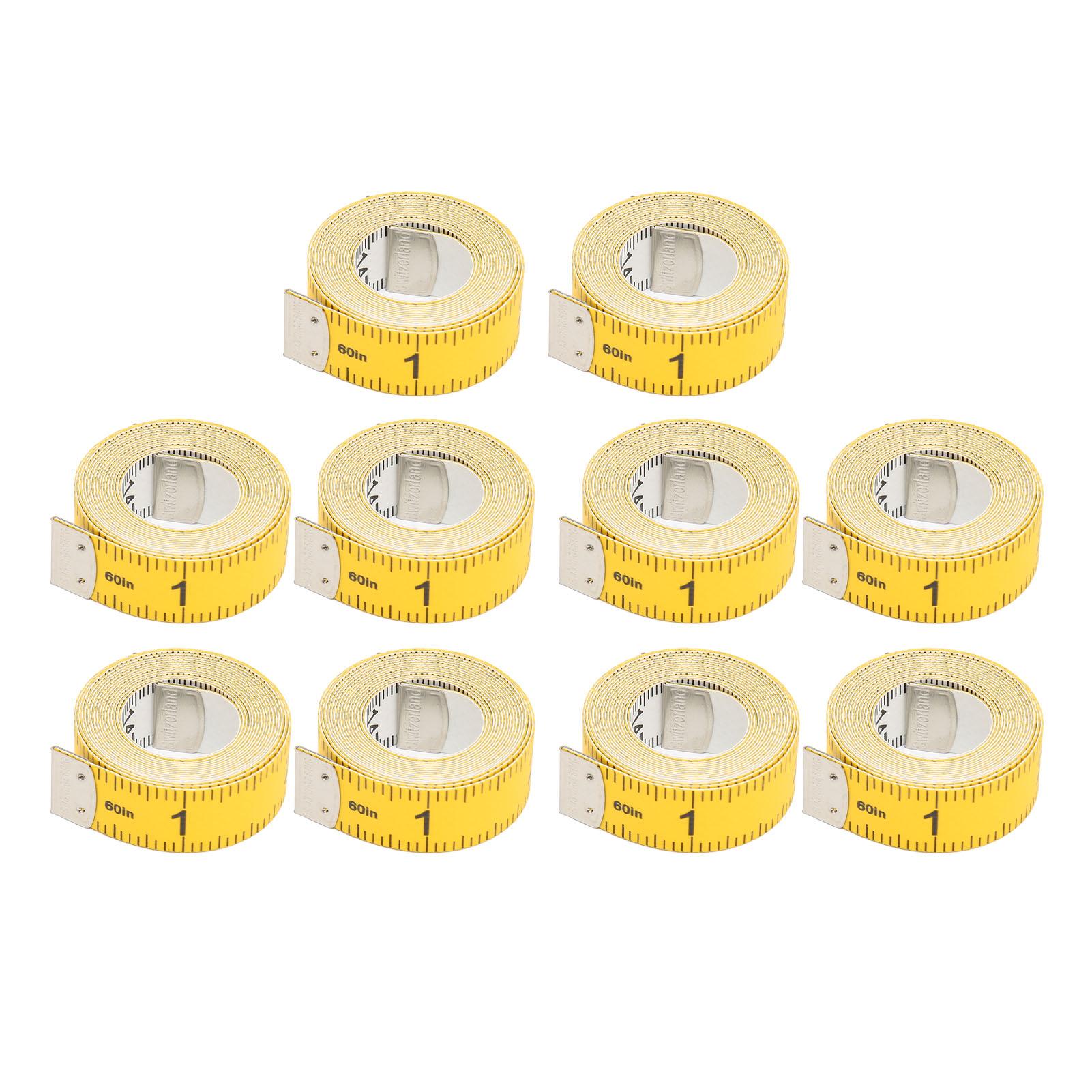 10 Pcs Measuring Tape 1.5 Meters Double Sided Clear Scale Compact Sewing Measuring Tape
10 Pcs Measuring Tape 1.5 Meters Double Sided Clear Scale Compact Sewing Measuring Tape