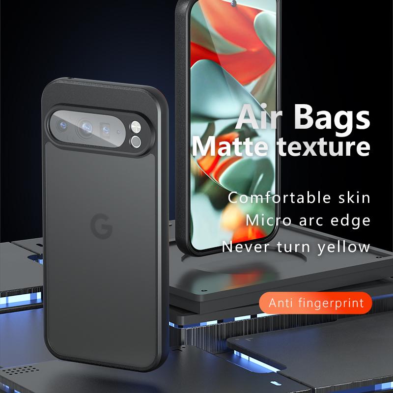 For Google Pixel 9 Pro XL Case Skin-Touch TPU+PC Matte Phone Shell,Transparent Black A
For Google Pixel 9 Pro XL Case Skin-Touch TPU+PC Matte Phone Shell,Transparent Black A