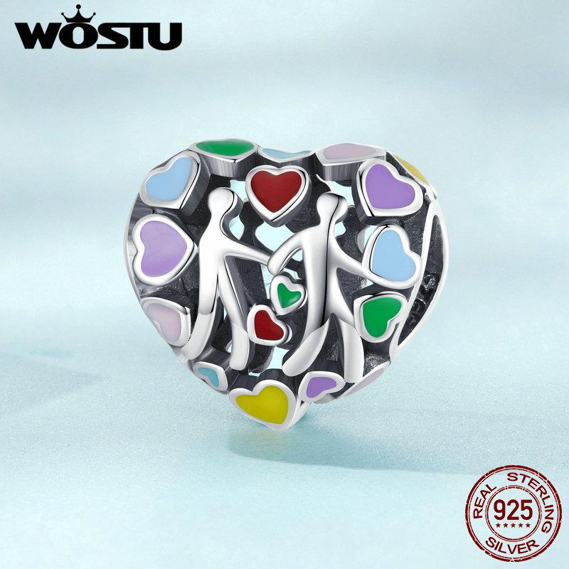 WOSTU стерлингового серебра 925 пробы, рука об руку, красочная эмаль, подвески, бусины для женщин, ожерелье и браслет, ювелирные изделия
WOSTU стерлингового серебра 925 пробы, рука об руку, красочная эмаль, подвески, бусины для женщин, ожерелье и браслет, ювелирные изделия