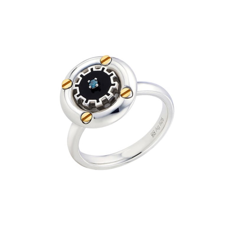 BE/GINS Silver925 Time Screw Cog Coin Ring No. 15
BE/GINS Silver925 Time Screw Cog Coin Ring No. 15