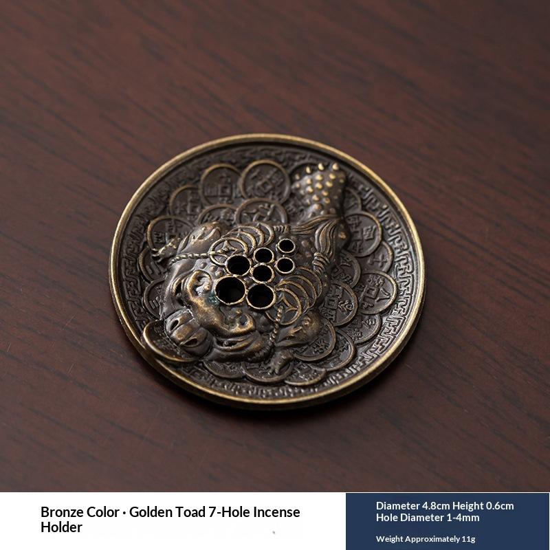 1/2/3/4Pcs Golden Toad Incense Diffuser Incense Stick Holder Metal Zen Lotus Buddha Incense Burner Censer Buddhist Aromatherapy A1 2pcs
1/2/3/4Pcs Golden Toad Incense Diffuser Incense Stick Holder Metal Zen Lotus Buddha Incense Burner Censer Buddhist Aromatherapy A1 2pcs