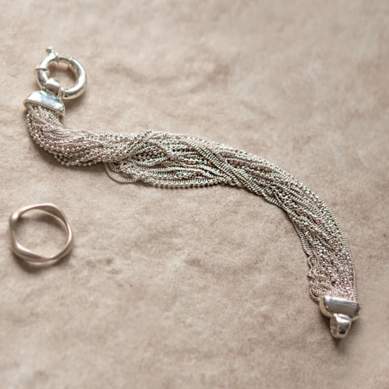 ZOENA silver mani BRACELET large
ZOENA silver mani BRACELET large