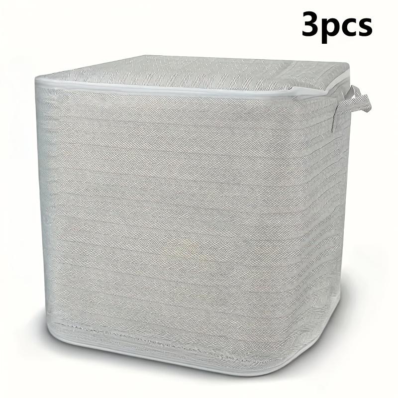 Set of 3 Extra-large Storage Boxes with Lids • Foldable Storage Boxes, Ideal for Clothes, Blankets and Bedding • Fabric Storage Solution, 3pcs
Set of 3 Extra-large Storage Boxes with Lids • Foldable Storage Boxes, Ideal for Clothes, Blankets and Bedding • Fabric Storage Solution, 3pcs