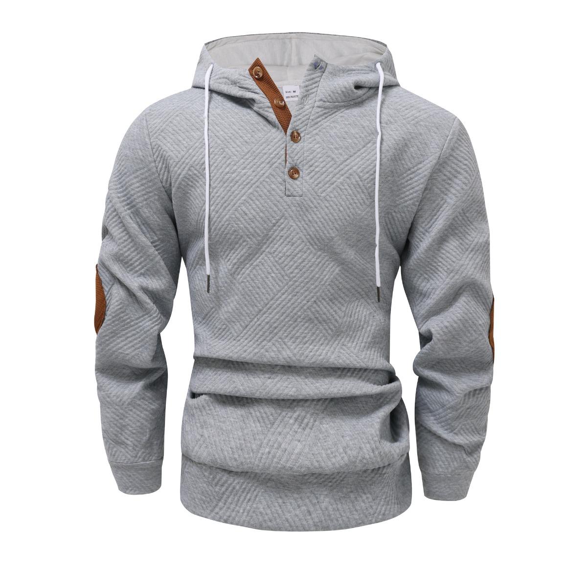 Autumn and Winter Men s Solid Color Jacquard Hooded Sweatshirt, Loose Sports Casual Top, Jacket XXL світло-сірого кольору
Autumn and Winter Men s Solid Color Jacquard Hooded Sweatshirt, Loose Sports Casual Top, Jacket XXL світло-сірого кольору