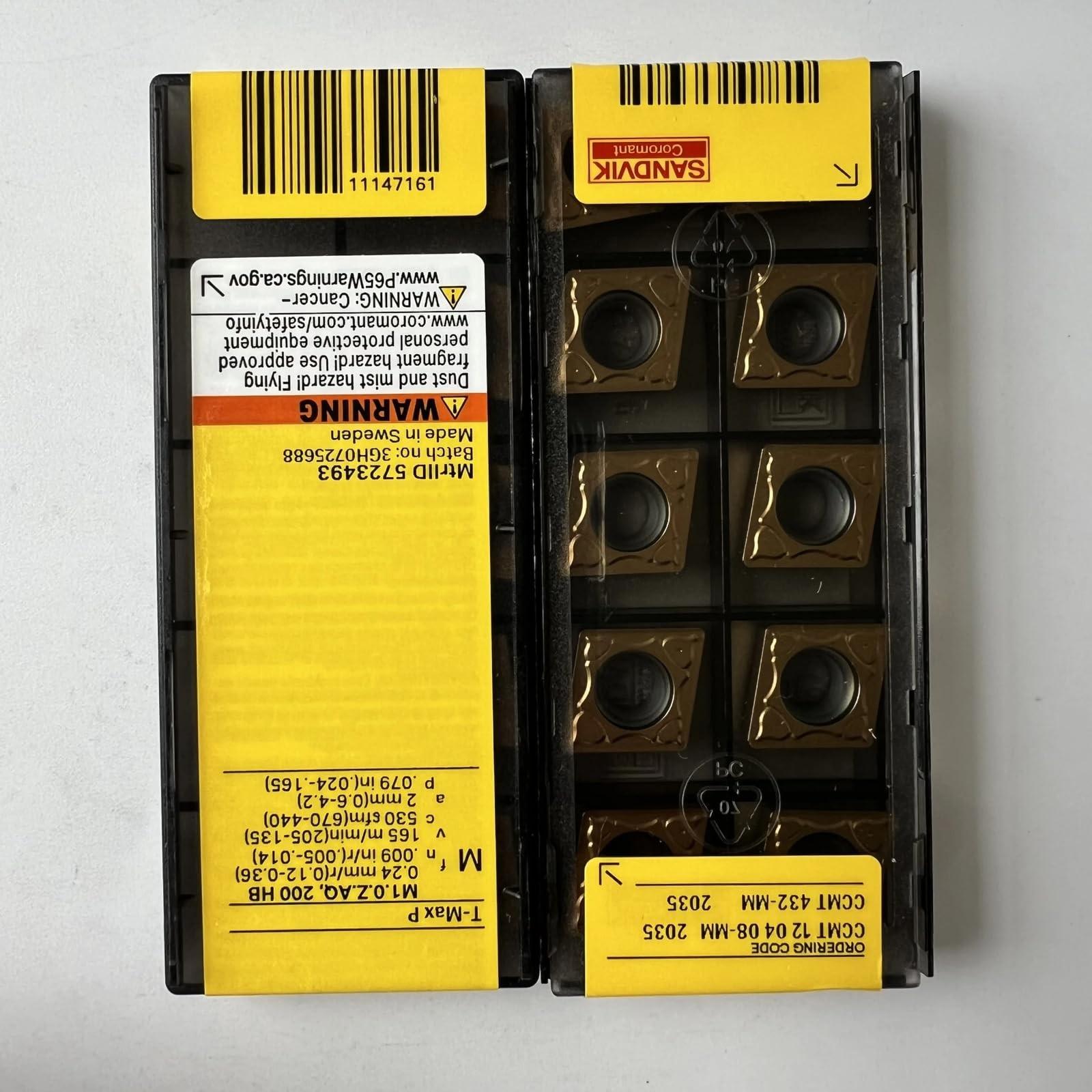 CCMT120408-MM 2035 / Industrial indexable Carbide Inserts 10 Pcs
CCMT120408-MM 2035 / Industrial indexable Carbide Inserts 10 Pcs