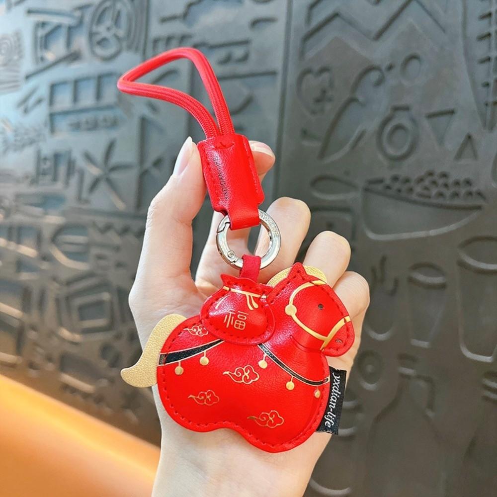 New Cartoon Horse Keychain Leather Chinese New Year Zodiac Pendant Year of Horse Bag Pendants Home Decor
New Cartoon Horse Keychain Leather Chinese New Year Zodiac Pendant Year of Horse Bag Pendants Home Decor