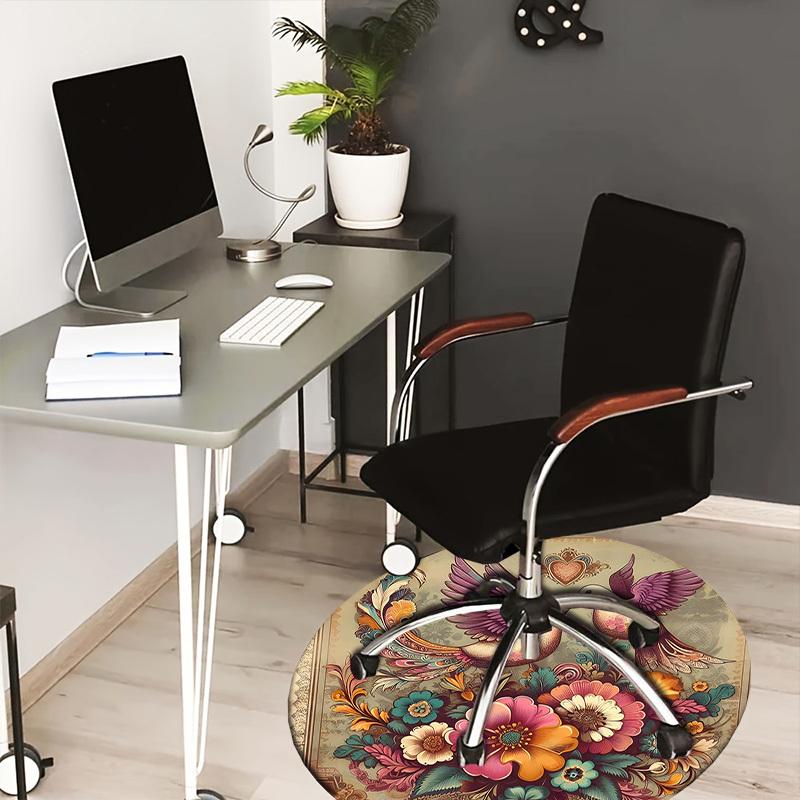 1pc Office Carpet Chair Mats Colorful Floral Doves Illustration Perfect for Decorating Office Chairs, Living Rooms, Or Bedrooms.YDT209 80cm by 80cm
1pc Office Carpet Chair Mats Colorful Floral Doves Illustration Perfect for Decorating Office Chairs, Living Rooms, Or Bedrooms.YDT209 80cm by 80cm