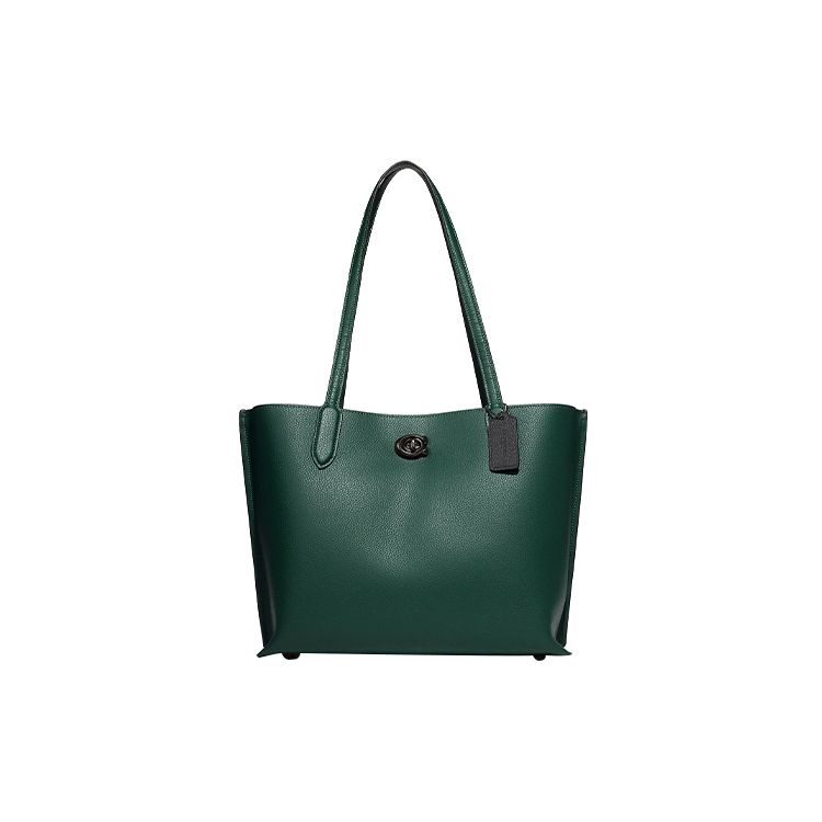 Coach Willow 34 Solid Color Turnlock Magnetic Closure Polished Pebble Leather Tote Bag Women Tote Forest-Green C0689-V5FOR Basic Set (Bag+Dust Bag)
Coach Willow 34 Solid Color Turnlock Magnetic Closure Polished Pebble Leather Tote Bag Women Tote Forest-Green C0689-V5FOR Basic Set (Bag+Dust Bag)