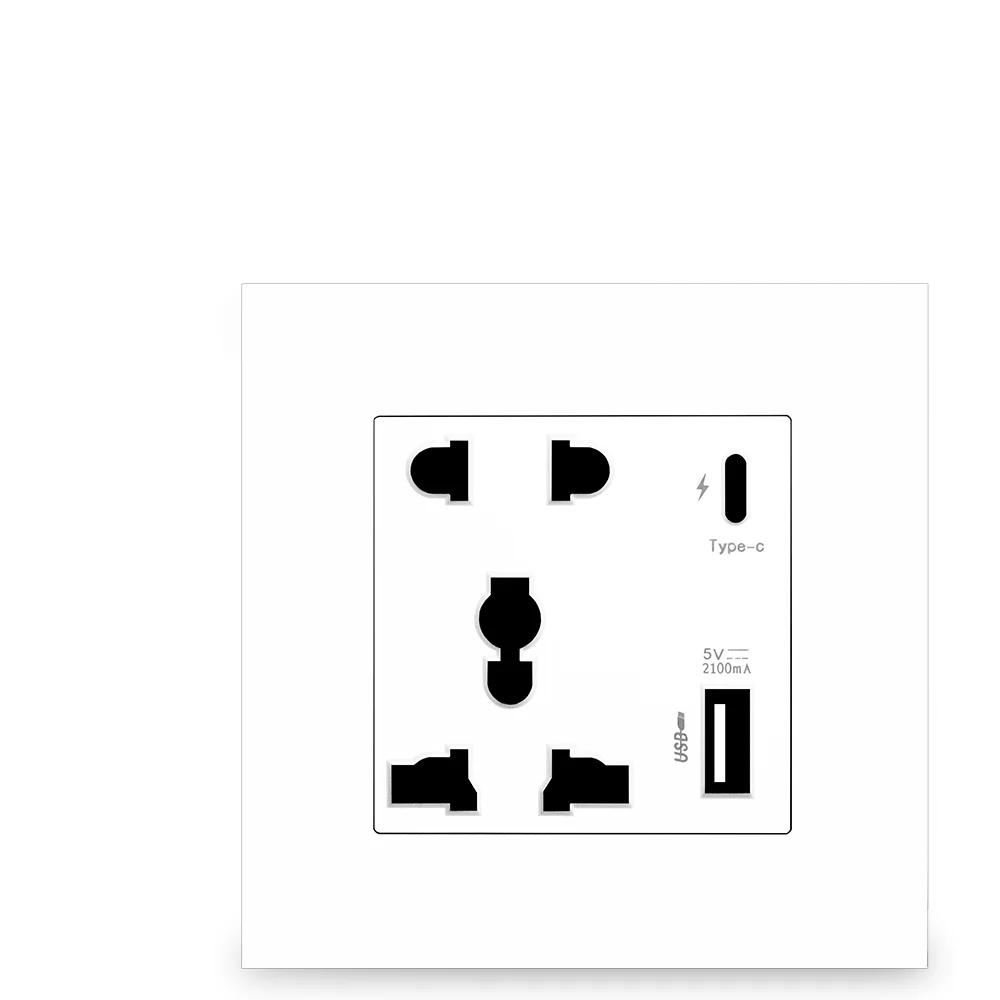 Depoguye International Universal Five-hole USB Wall Socket, Type-C Intelligent Quick Charging Dual Power Socket,AC110V-250V 110-250V&Universal білий
Depoguye International Universal Five-hole USB Wall Socket, Type-C Intelligent Quick Charging Dual Power Socket,AC110V-250V 110-250V&Universal білий