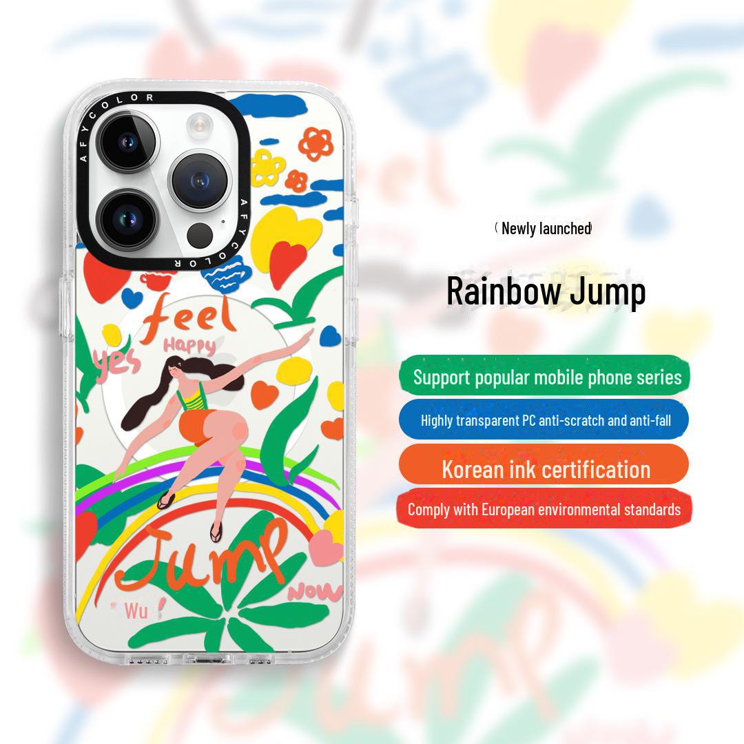 Новый чехол Rainbow Melody для iPhone 15 ProMax и Apple 13 High-End с магнитным покрытием, защищающим от падений iPhone 15 Pro
Новый чехол Rainbow Melody для iPhone 15 ProMax и Apple 13 High-End с магнитным покрытием, защищающим от падений iPhone 15 Pro