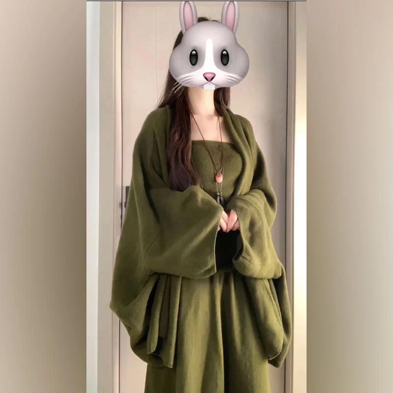 2026 Spring/Autumn Green Slim-Fit Cardigan Set: Stylish Vest + High-Waisted Skirt L (For 105-115 Jin)
2026 Spring/Autumn Green Slim-Fit Cardigan Set: Stylish Vest + High-Waisted Skirt L (For 105-115 Jin)