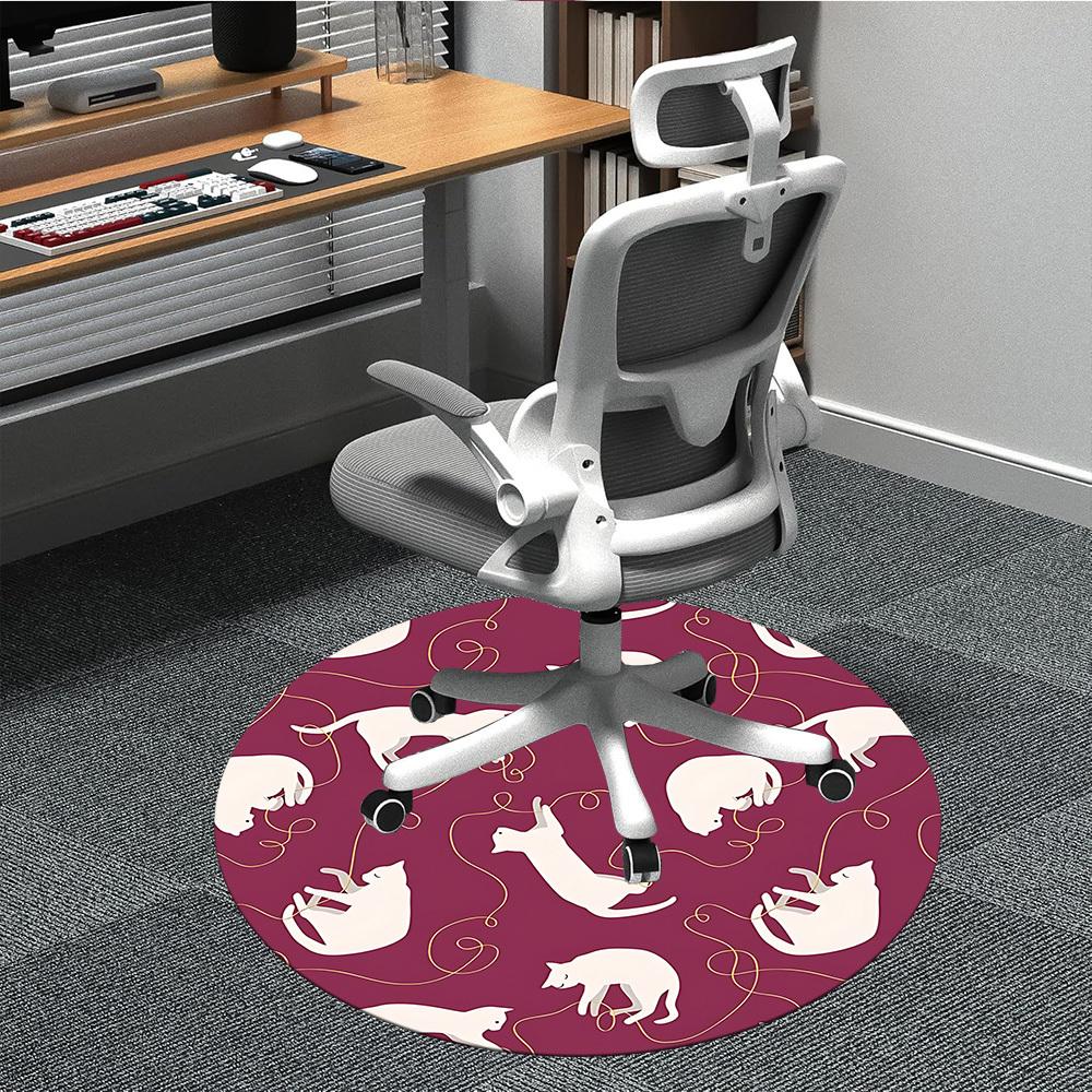 1pc Cat Thread Office Round Area Rug, Indoor Mat Suitable For Office, Under Office Chairs Bedroom Living Room Home Decor, Room Deco166 80cm by 80cm
1pc Cat Thread Office Round Area Rug, Indoor Mat Suitable For Office, Under Office Chairs Bedroom Living Room Home Decor, Room Deco166 80cm by 80cm