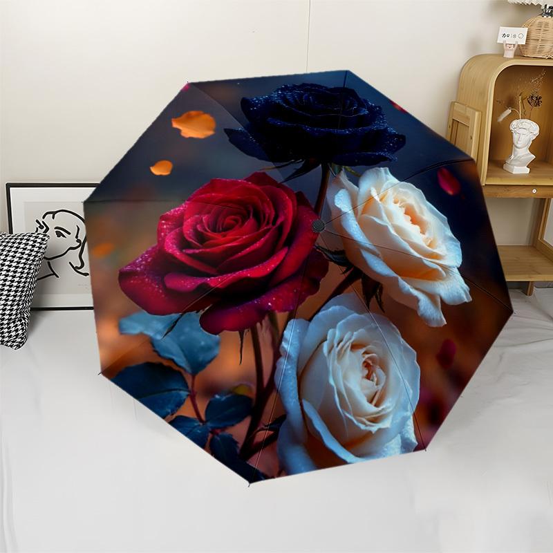 8-Rib Rose Pattern Folding Umbrella | Automatic Opening, Durable Iron Frame, Fashionable Pongee Cloth, Suitable for All Season Iron&8K
8-Rib Rose Pattern Folding Umbrella | Automatic Opening, Durable Iron Frame, Fashionable Pongee Cloth, Suitable for All Season Iron&8K