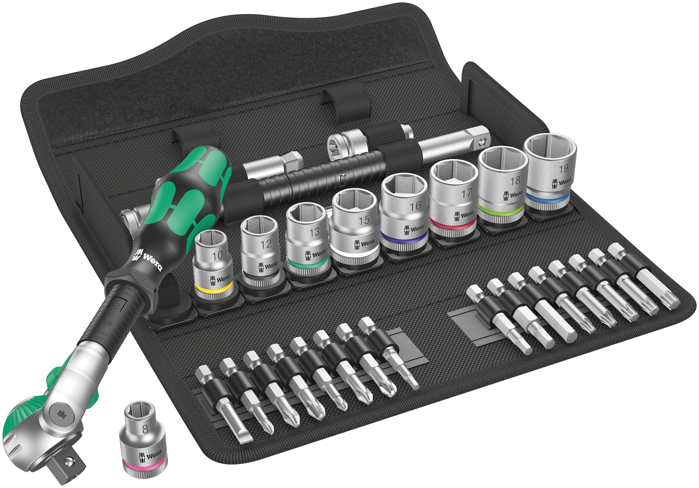 Wera 8100SB6 Cyclops Ratchet Speed Set, 3/8 (004046)
Wera 8100SB6 Cyclops Ratchet Speed Set, 3/8 (004046)