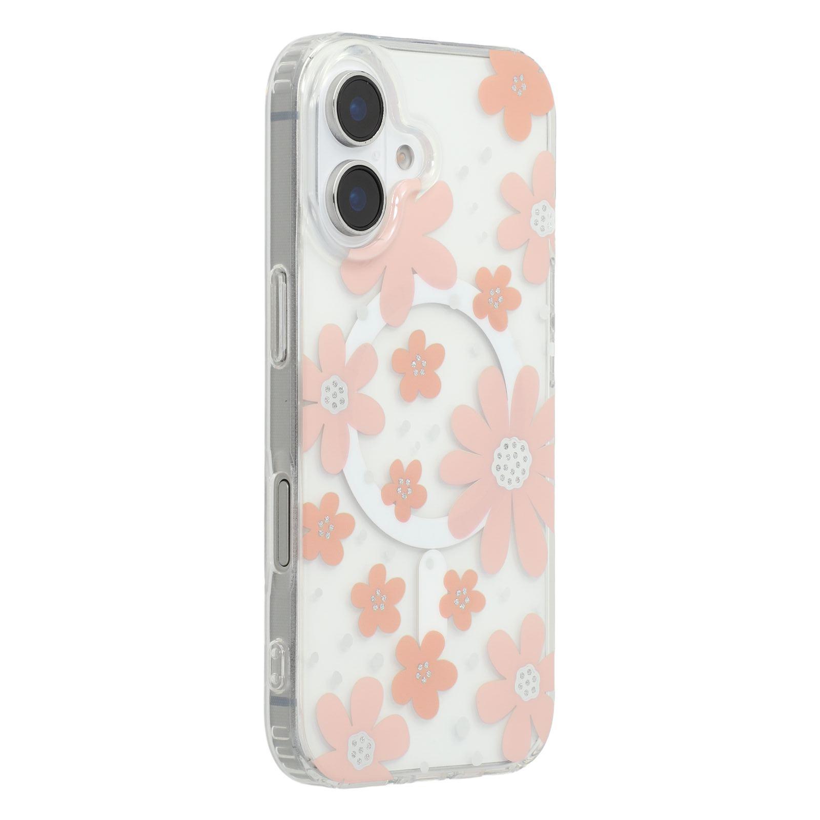 For iPhone 16 Plus Magnetic Case IMD Flower Pattern TPU+PC Clear Back Phone Cover Style A
For iPhone 16 Plus Magnetic Case IMD Flower Pattern TPU+PC Clear Back Phone Cover Style A