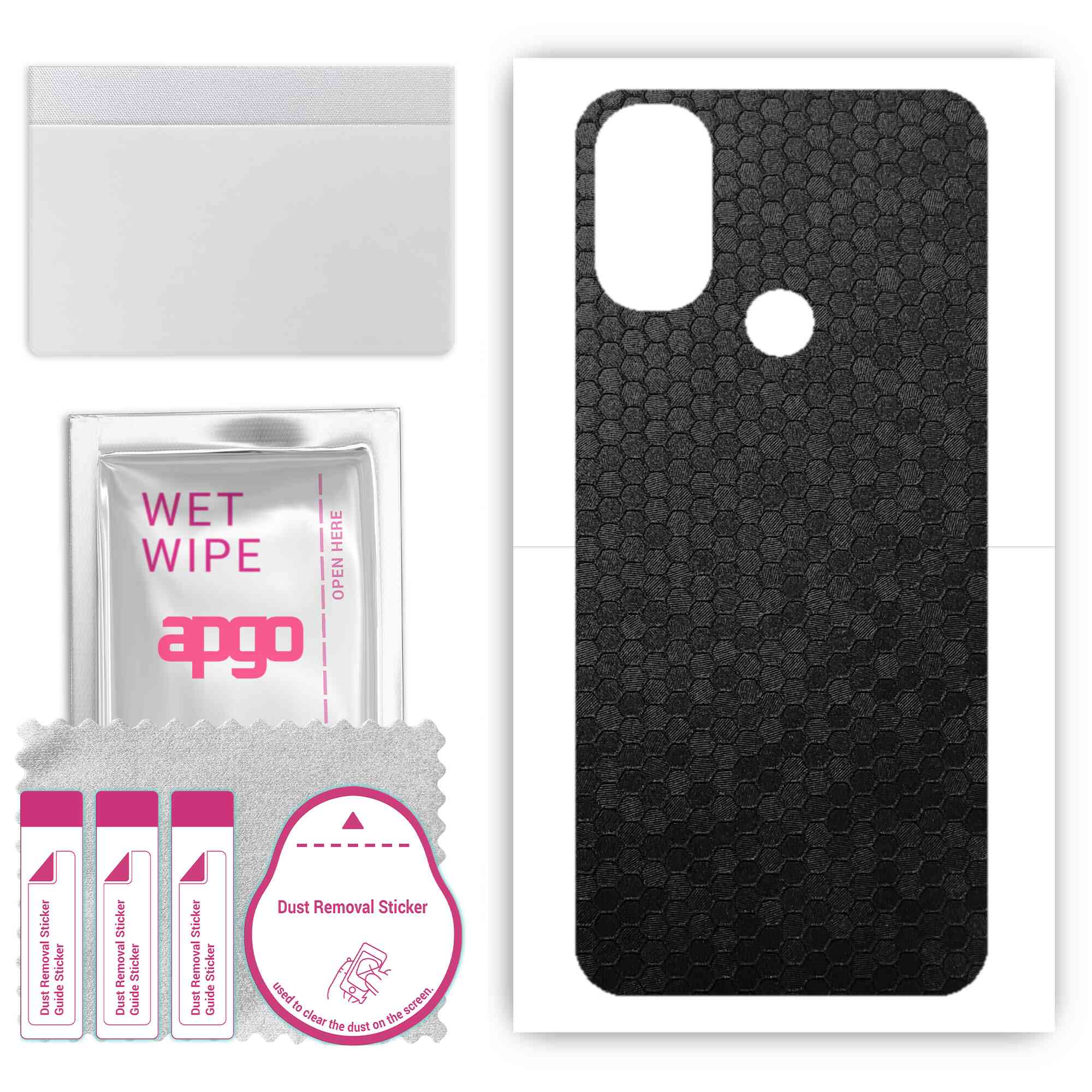apgo Protective Skin Sticker for the back compatible with Motorola Moto E40, Wrap Film, Foil, Vinyl - Pattern Black Honeycomb
apgo Protective Skin Sticker for the back compatible with Motorola Moto E40, Wrap Film, Foil, Vinyl - Pattern Black Honeycomb