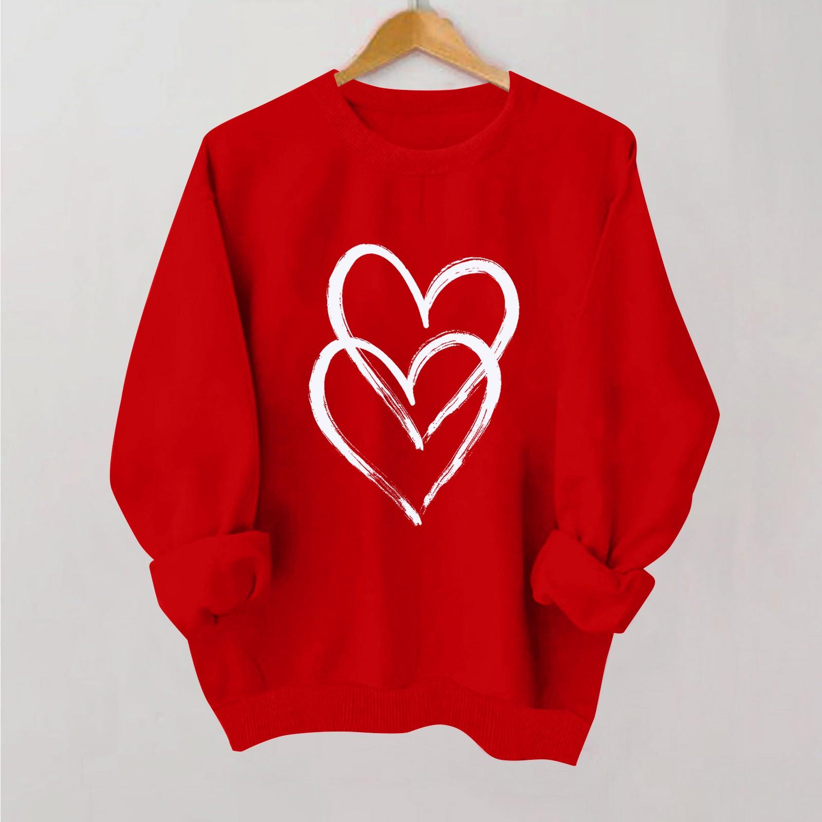 Женская повседневная мода ко Дню святого Валентина с принтом, длинным рукавом, круглым вырезом, толстовки, пуловеры, топы L
Женская повседневная мода ко Дню святого Валентина с принтом, длинным рукавом, круглым вырезом, толстовки, пуловеры, топы L