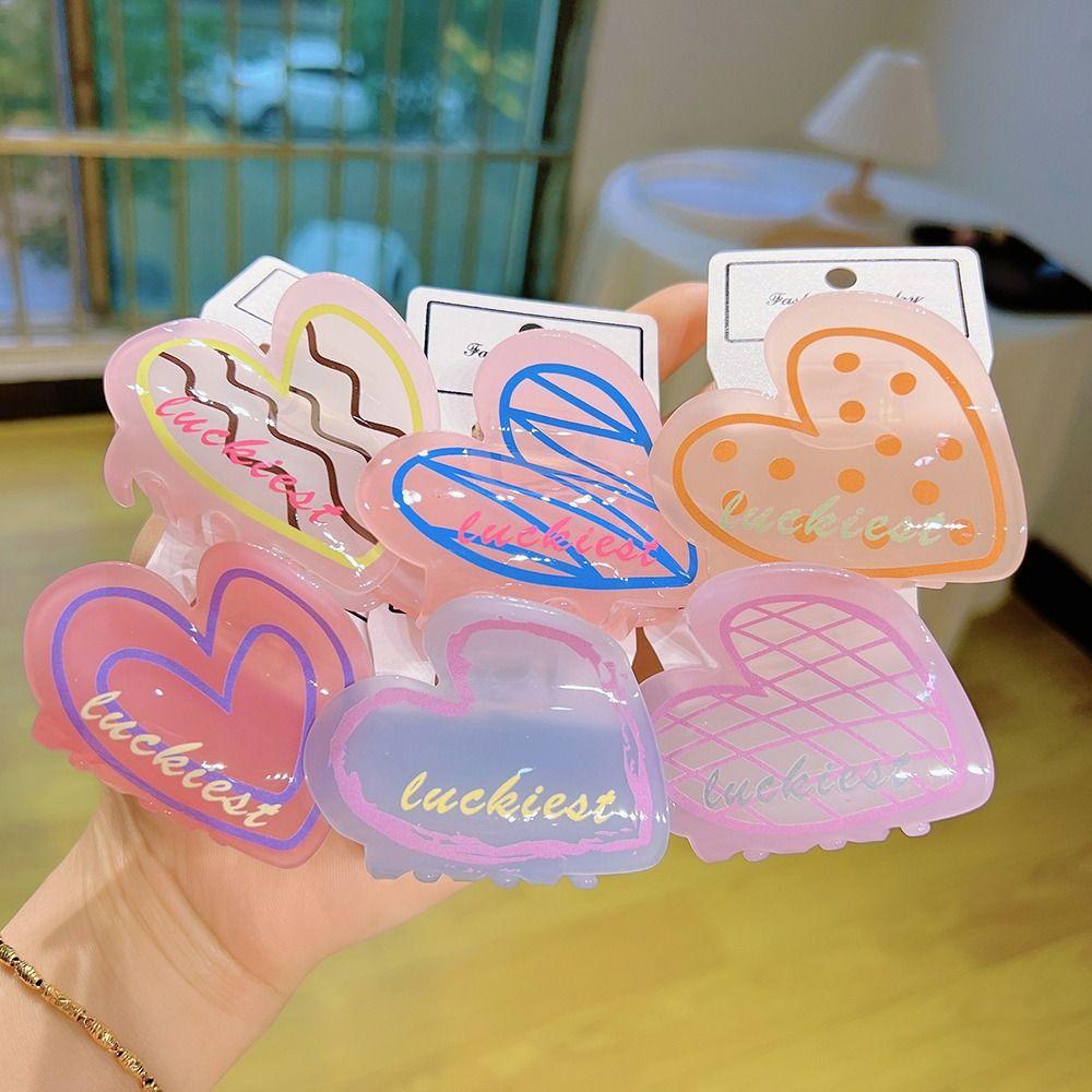Headwear Sweet Ins Korean Style Acetic Acid Heart Claw Clips Hair Claw Hair Claw Clips Hair Clips
Headwear Sweet Ins Korean Style Acetic Acid Heart Claw Clips Hair Claw Hair Claw Clips Hair Clips