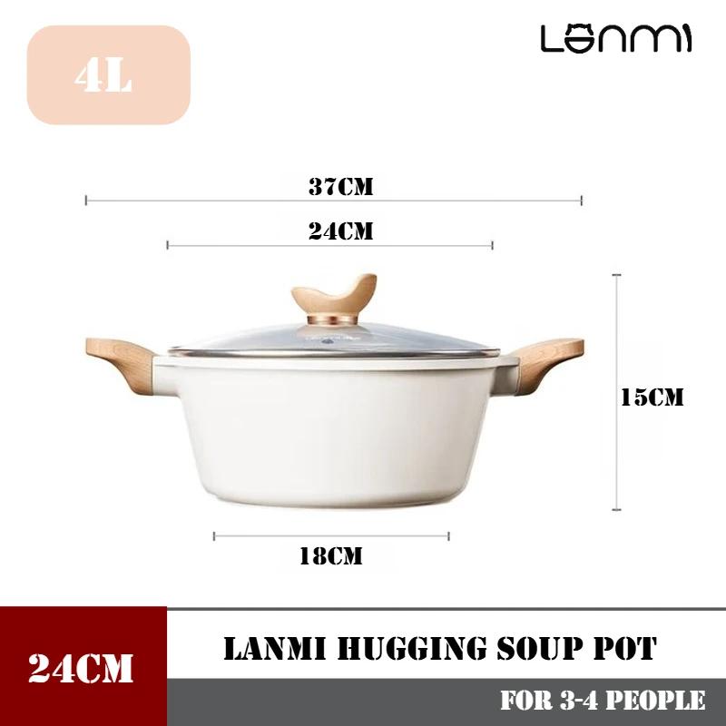 LANMI 24cm Hugging Stock Pots Aluminum Alloy Multi-Cooker Soup Pot for Pasta and Soup Christmas Gift Large Household Capacity 4L
LANMI 24cm Hugging Stock Pots Aluminum Alloy Multi-Cooker Soup Pot for Pasta and Soup Christmas Gift Large Household Capacity 4L