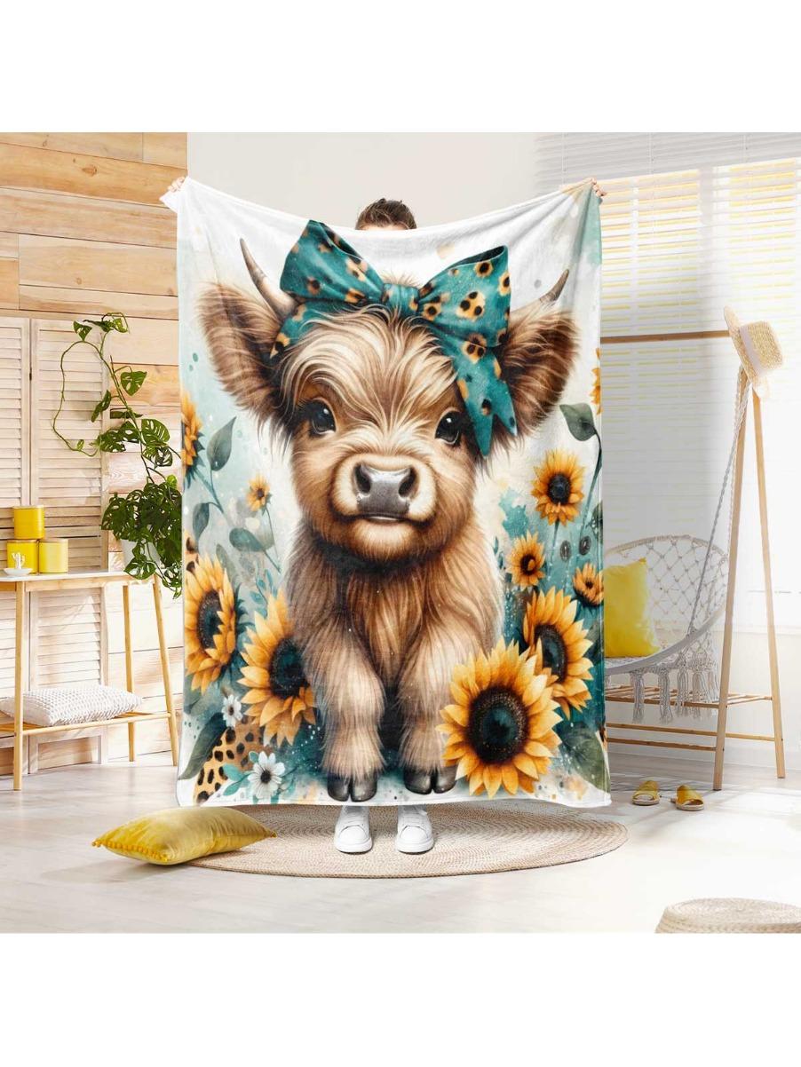 1 шт. Фланелевое одеяло с мультяшным принтом шотландской коровы, несколько размеров, для дивана в гостиной, повседневный плед для сна, портативное и машинная стирка 30x40in
1 шт. Фланелевое одеяло с мультяшным принтом шотландской коровы, несколько размеров, для дивана в гостиной, повседневный плед для сна, портативное и машинная стирка 30x40in