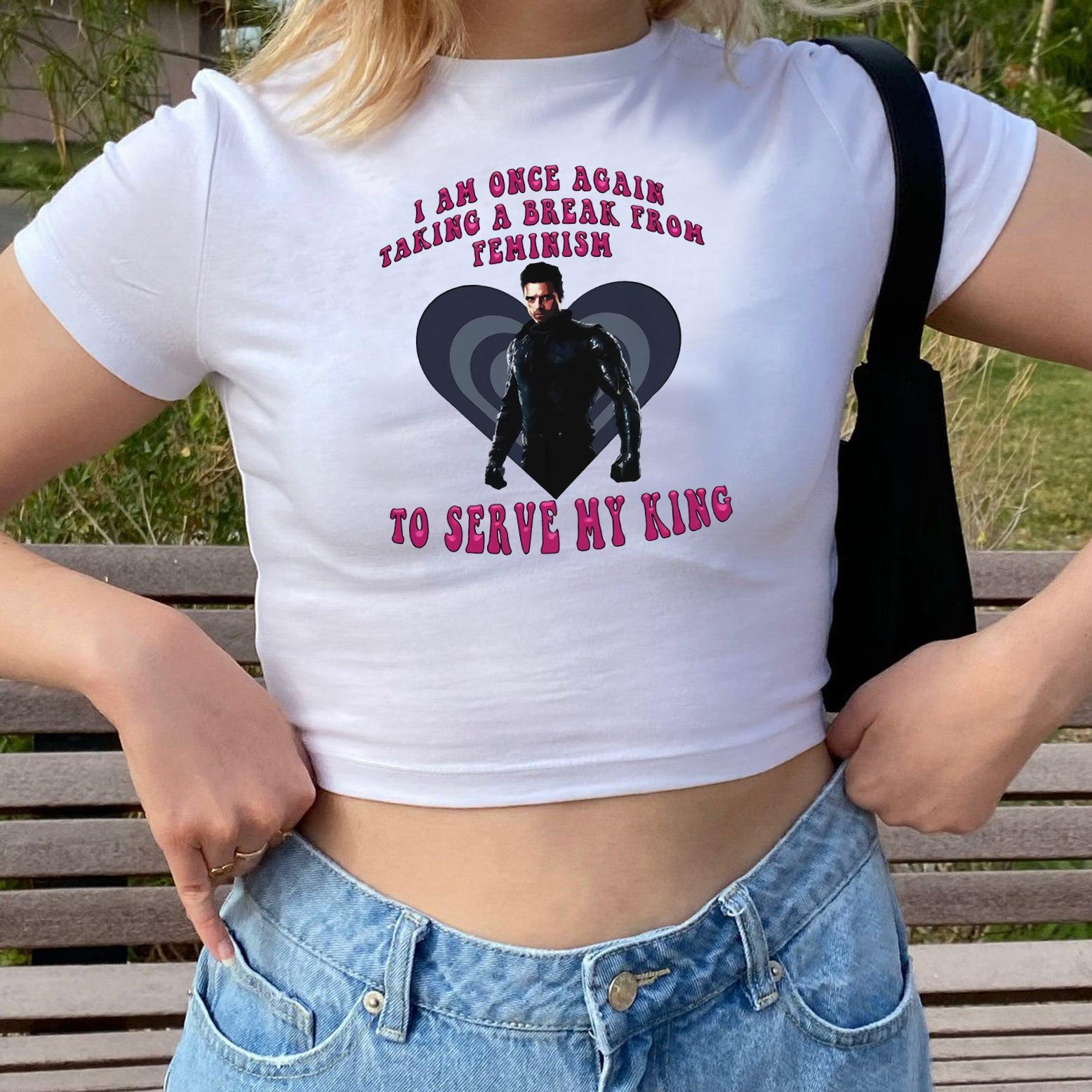 Buckys Girl Shirt Retro Style Crop Baby Tee Cool Bucky Barnes Tshirt Y2k Barnes 1917 Sebastian Stan Graphic Tee Fans Gift S
Buckys Girl Shirt Retro Style Crop Baby Tee Cool Bucky Barnes Tshirt Y2k Barnes 1917 Sebastian Stan Graphic Tee Fans Gift S