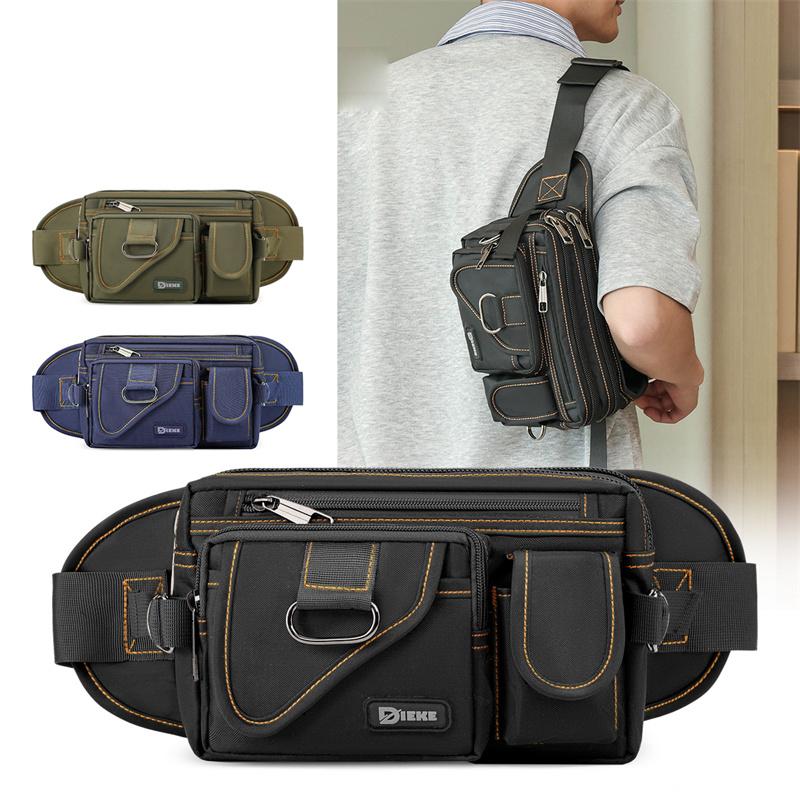 Men s Outdoor Waist Bag Multifunctional Oxford Chest Bag Sports Crossbody Bag 09103 чорний
Men s Outdoor Waist Bag Multifunctional Oxford Chest Bag Sports Crossbody Bag 09103 чорний