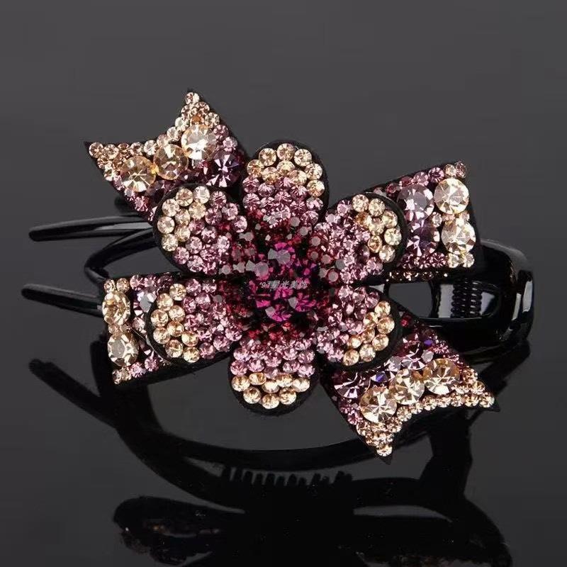 Flower Duckbill Clip - Simple and Elegant, Versatile Hairpin with Three Teeth, Sweet Three-pronged Clip for Women фіолетовий/шампанського
Flower Duckbill Clip - Simple and Elegant, Versatile Hairpin with Three Teeth, Sweet Three-pronged Clip for Women фіолетовий/шампанського