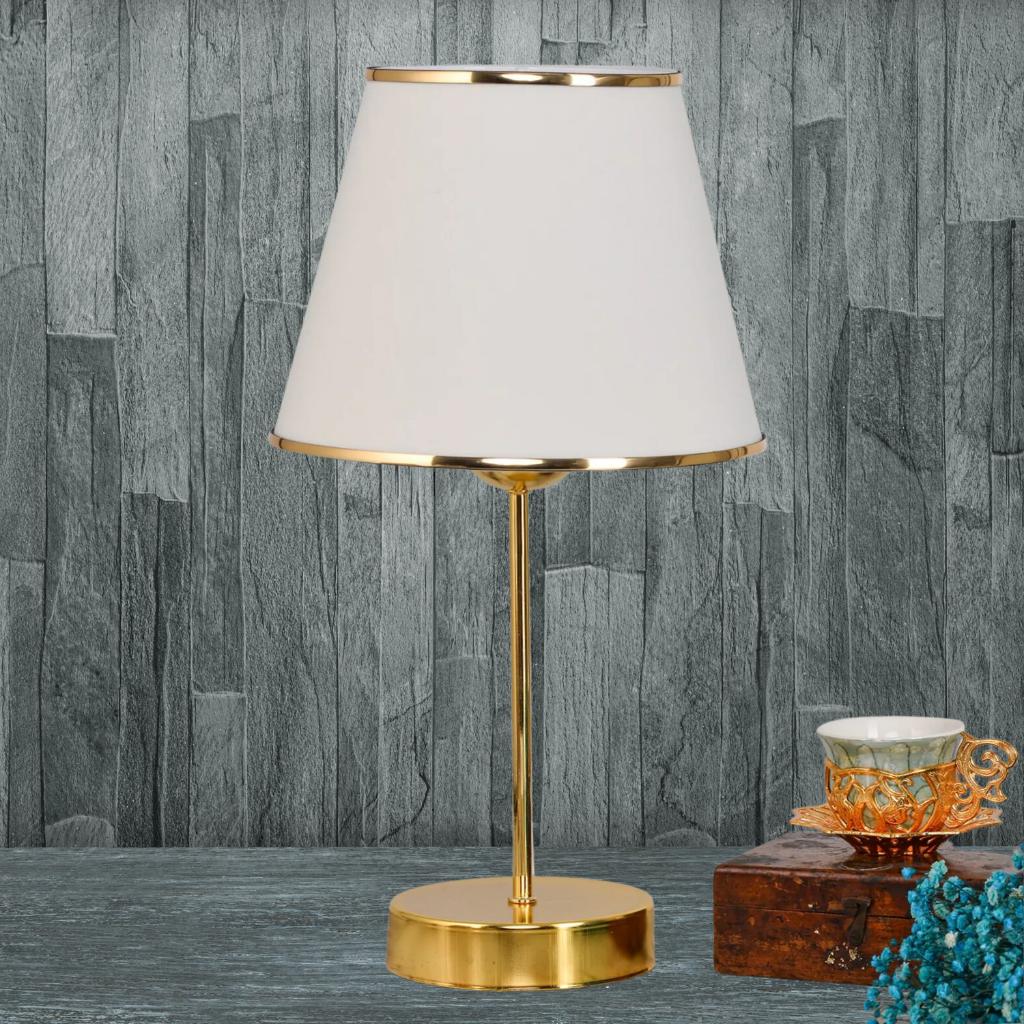 Star Gold Stand Lampshade Striped Cream Fabric Headboard Bedroom Living Room Table Lamp 
Star Gold Stand Lampshade Striped Cream Fabric Headboard Bedroom Living Room Table Lamp