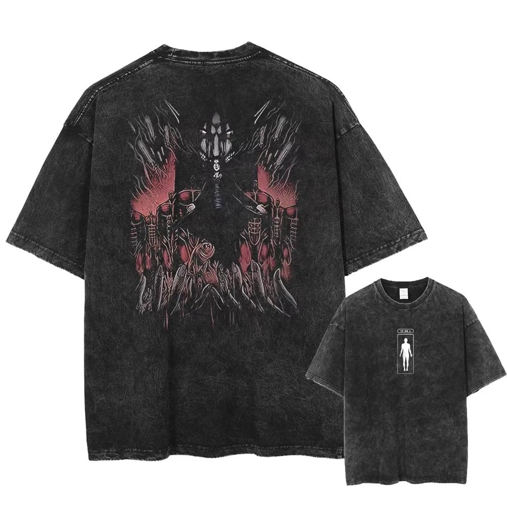 Anime Attack on Titan Eren Jaeger Graphic Washed Tee Men Manga Oversized Tshirts Washed Cotton Tshirt Harajuku Shirt XL
Anime Attack on Titan Eren Jaeger Graphic Washed Tee Men Manga Oversized Tshirts Washed Cotton Tshirt Harajuku Shirt XL