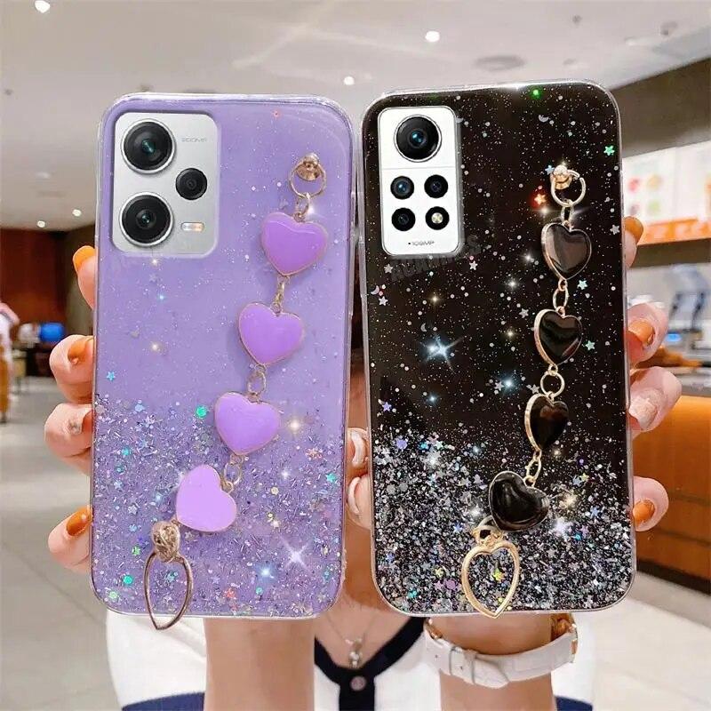 Note12 Блестящий чехол с цепочкой на запястье Love Heart для Xiaomi Redmi Note 12 Pro Plus 12s 12pro 4g 5g 11s, силиконовый чехол для браслета 12c
Note12 Блестящий чехол с цепочкой на запястье Love Heart для Xiaomi Redmi Note 12 Pro Plus 12s 12pro 4g 5g 11s, силиконовый чехол для браслета 12c