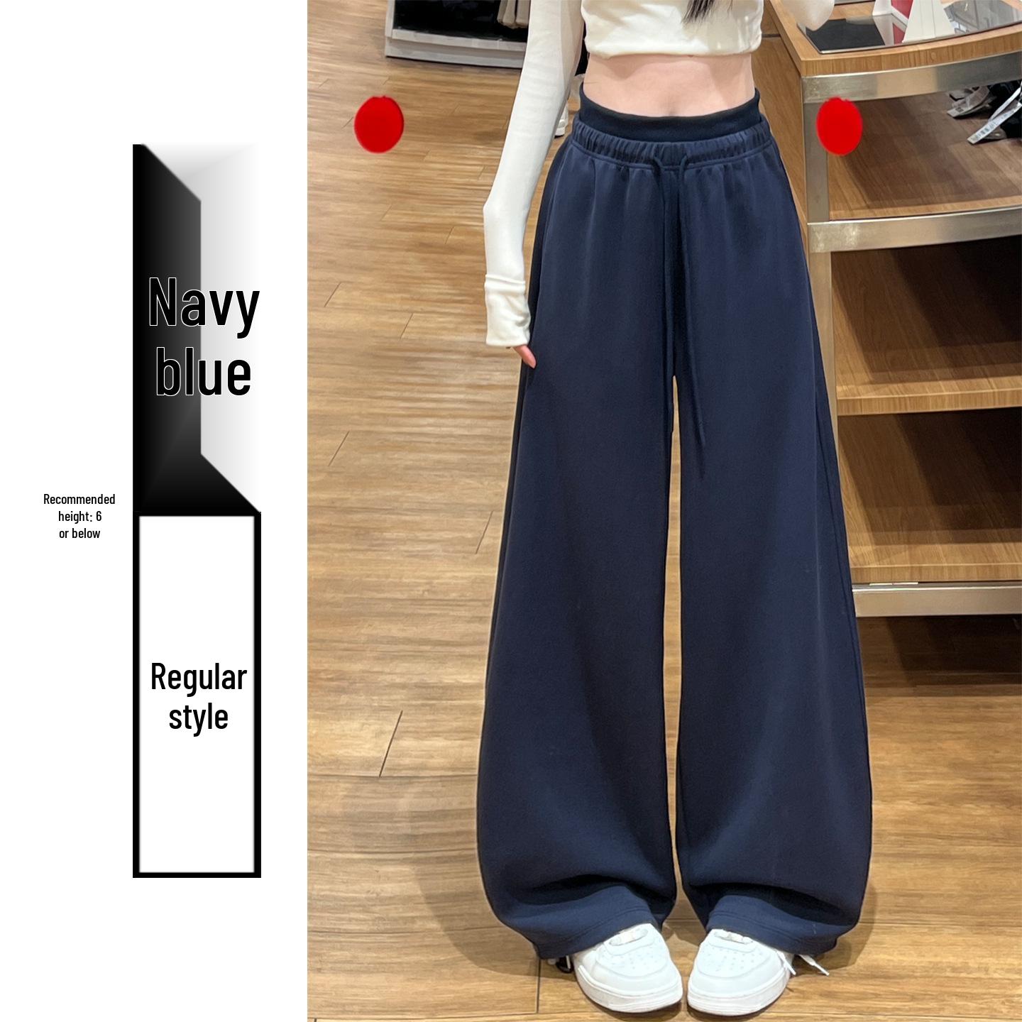 American Style Grey High Waist Wide Leg Sweatpants for Women - Slimming and Drape Design, Perfect for Spring Sports. Large
American Style Grey High Waist Wide Leg Sweatpants for Women - Slimming and Drape Design, Perfect for Spring Sports. Large