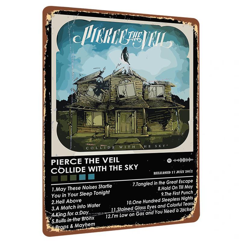 Pierce The Veil Collide With The Sky Album Cover Art Custom Metal Tin Sign Vintage Decor 20x30cm(7.8x11.8inch)
Pierce The Veil Collide With The Sky Album Cover Art Custom Metal Tin Sign Vintage Decor 20x30cm(7.8x11.8inch)