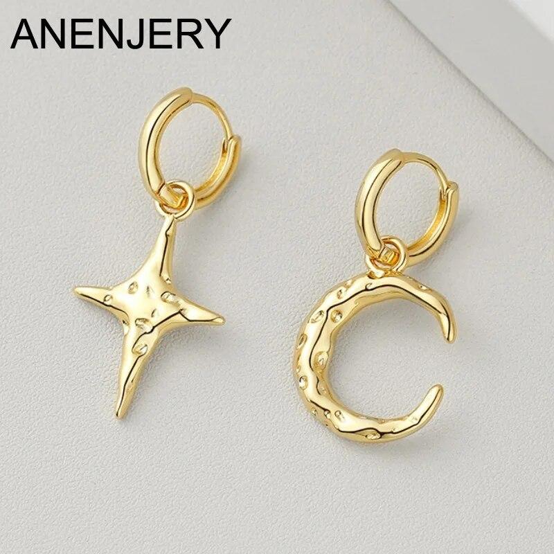 ANENJERY Moon Star асимметричные серьги-кольца для женщин складные серьги-капли ювелирные изделия подарки для вечеринок
ANENJERY Moon Star асимметричные серьги-кольца для женщин складные серьги-капли ювелирные изделия подарки для вечеринок