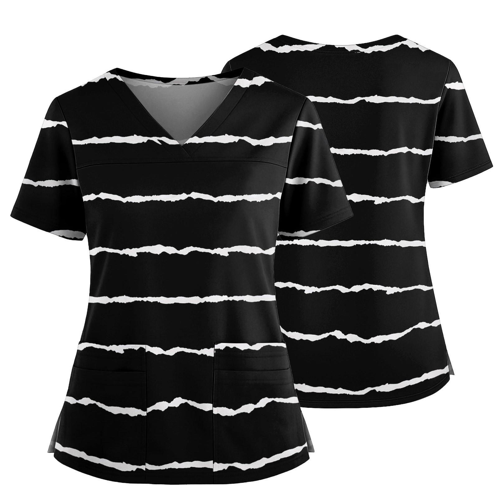 Women s Casual Printed V-Neck Pocket Side Slit Short Sleeved Top Short Sleeved Top L чорний
Women s Casual Printed V-Neck Pocket Side Slit Short Sleeved Top Short Sleeved Top L чорний