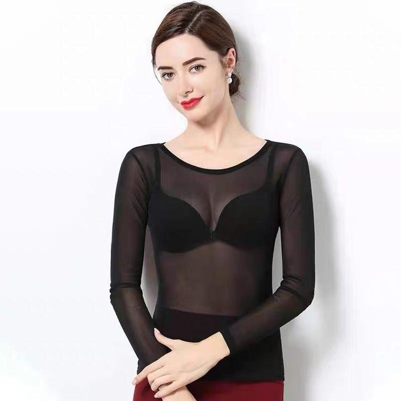 Черная сетчатая рубашка, сексуальный прозрачный сетчатый топ, женская одежда для защиты от солнца, футболка с длинными рукавами, кружевная рубашка, внутренний слой L
Черная сетчатая рубашка, сексуальный прозрачный сетчатый топ, женская одежда для защиты от солнца, футболка с длинными рукавами, кружевная рубашка, внутренний слой L