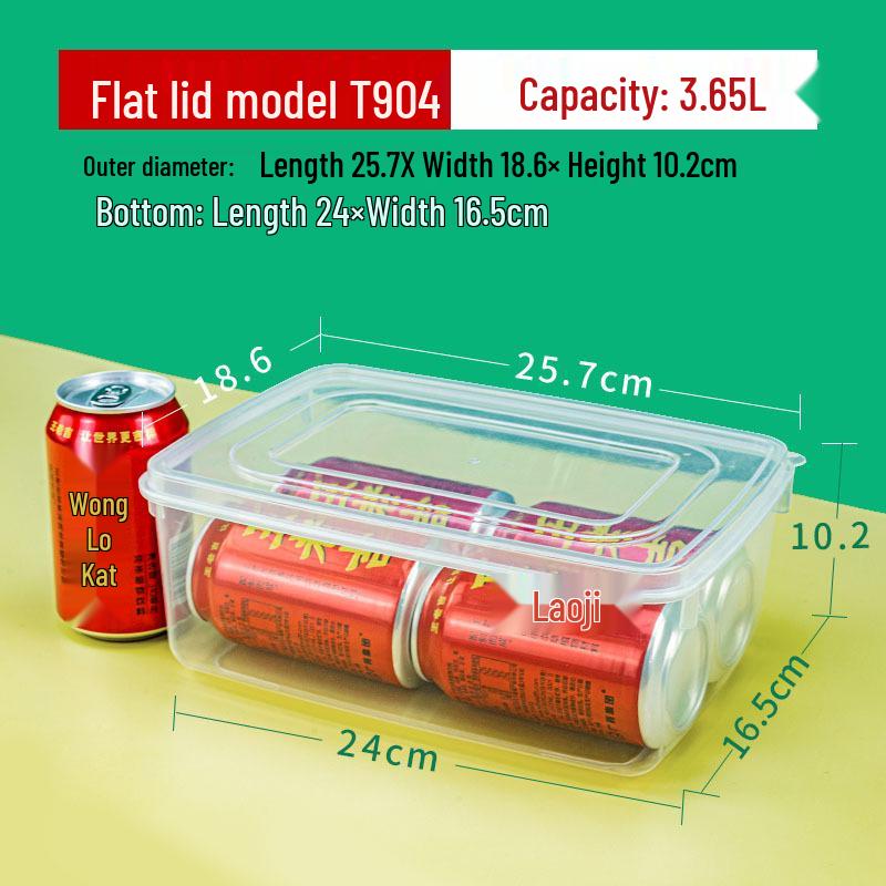 3.65L Transparent Flat Lid Food Storage Container - Plastic, Food Grade, Refrigerator-Ready
3.65L Transparent Flat Lid Food Storage Container - Plastic, Food Grade, Refrigerator-Ready