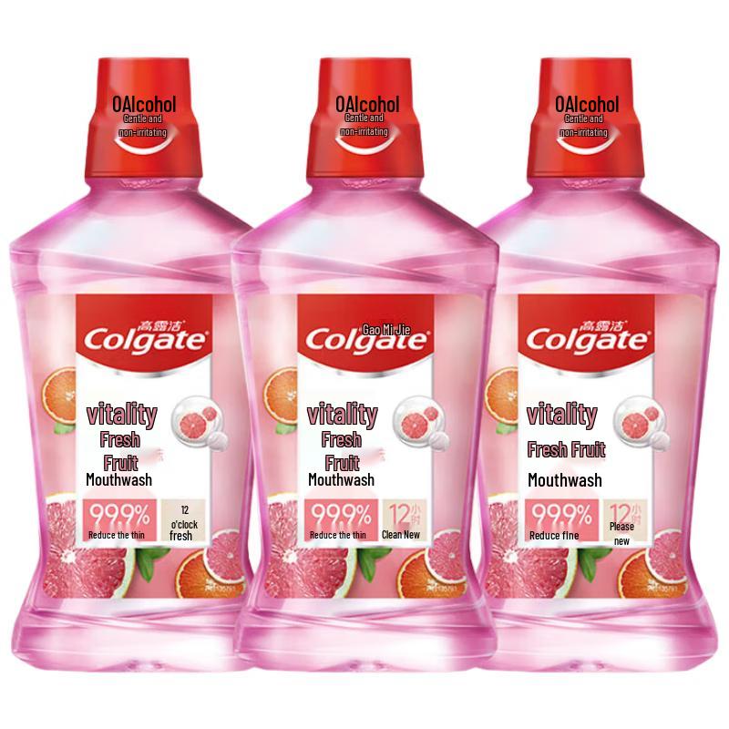 Colgate Fresh Fruit Mint Mouthwash
Colgate Fresh Fruit Mint Mouthwash