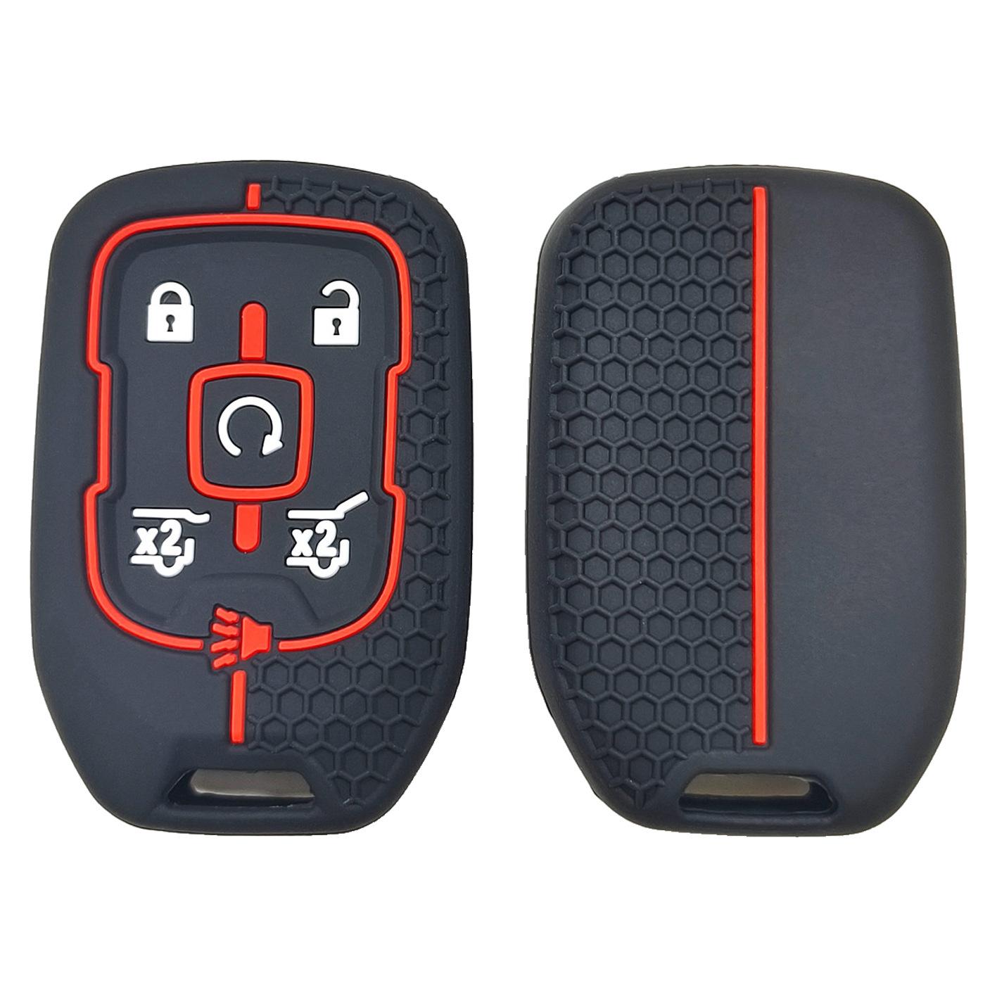 Rubber Car Key Fob Cover Silicone Protector Case for Chevrolet Camaro 2015 2016 GMC Yukon Suburban Tahoe 6 Buttons Accessories чорний
Rubber Car Key Fob Cover Silicone Protector Case for Chevrolet Camaro 2015 2016 GMC Yukon Suburban Tahoe 6 Buttons Accessories чорний