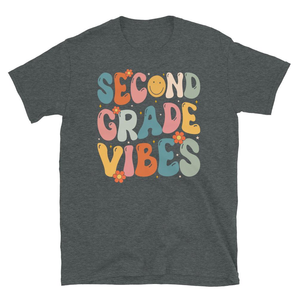 Second Grade Vibes Teacher First Day of School Short-Sleeve Unisex T-Shirt M
Second Grade Vibes Teacher First Day of School Short-Sleeve Unisex T-Shirt M