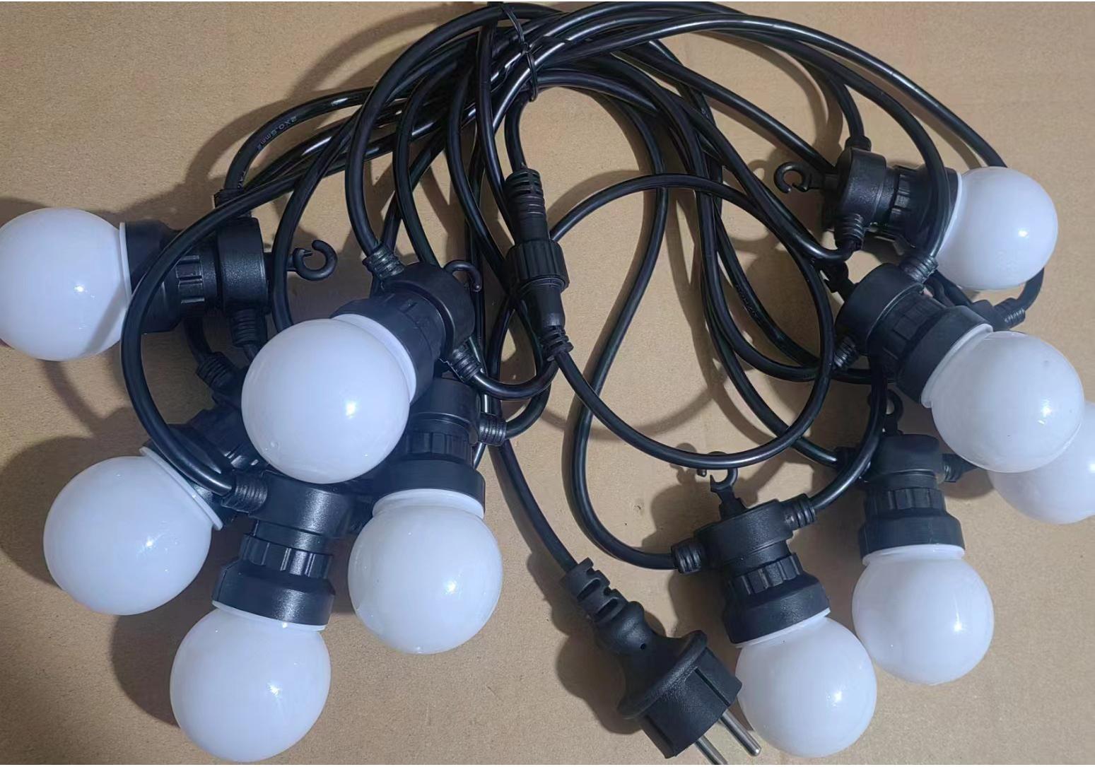 Waterproof Outdoor LED G50 Bulb String Lights for Camping, Tent Decoration, and Starry Atmosphere 5m 10 Lights Plug-in 220V Round Plug Linkable
Waterproof Outdoor LED G50 Bulb String Lights for Camping, Tent Decoration, and Starry Atmosphere 5m 10 Lights Plug-in 220V Round Plug Linkable