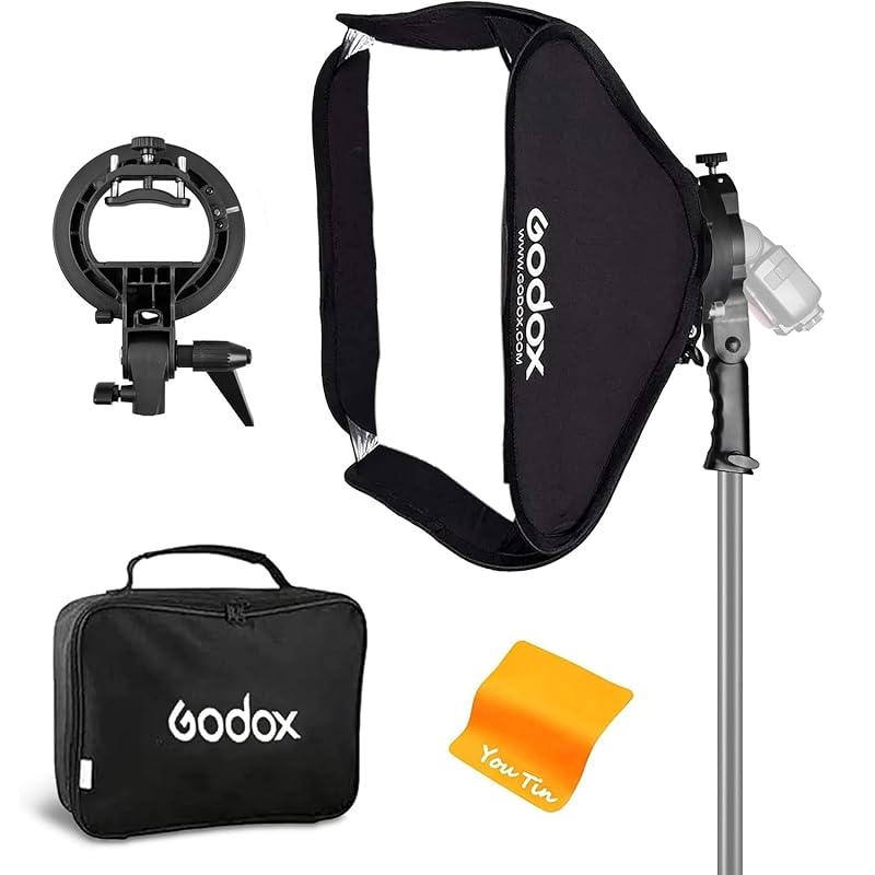 Godox складаний софтбокс 60см x 60см 24x24 Дюйми Кріплення Bowen S-Типу Професійний Набір Студійного Спалаху для Фотокамери з Сумкою для Перенесення для Зйомки на Відкритому Повітрі 
Godox складаний софтбокс 60см x 60см 24x24 Дюйми Кріплення Bowen S-Типу Професійний Набір Студійного Спалаху для Фотокамери з Сумкою для Перенесення для Зйомки на Відкритому Повітрі