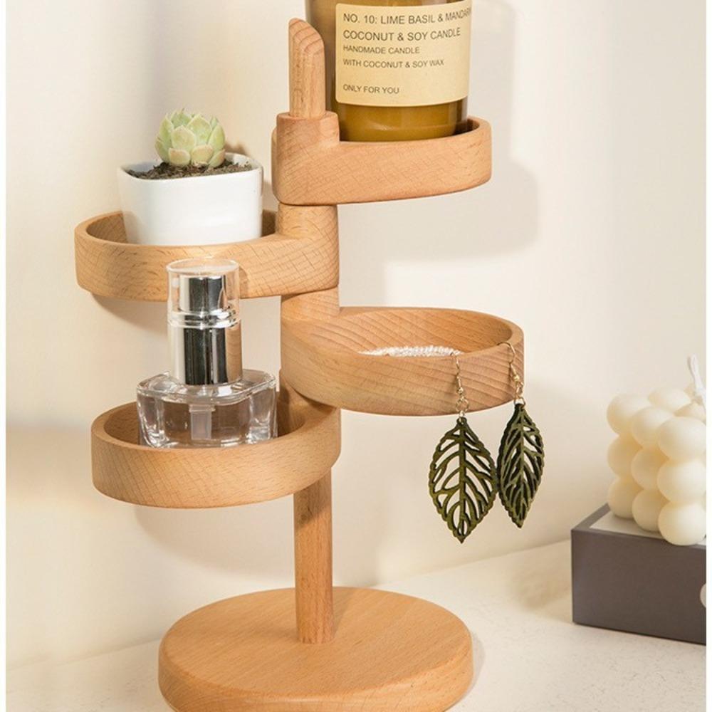 Спиральная витринная стойка - Многоярусный вращающийся органайзер с полками, Декоративная деревянная подставка для хранения ювелирных изделий с 4 регулируемыми полками, вращающимися на 360°, Компактный дизайн
Спиральная витринная стойка - Многоярусный вращающийся органайзер с полками, Декоративная деревянная подставка для хранения ювелирных изделий с 4 регулируемыми полками, вращающимися на 360°, Компактный дизайн