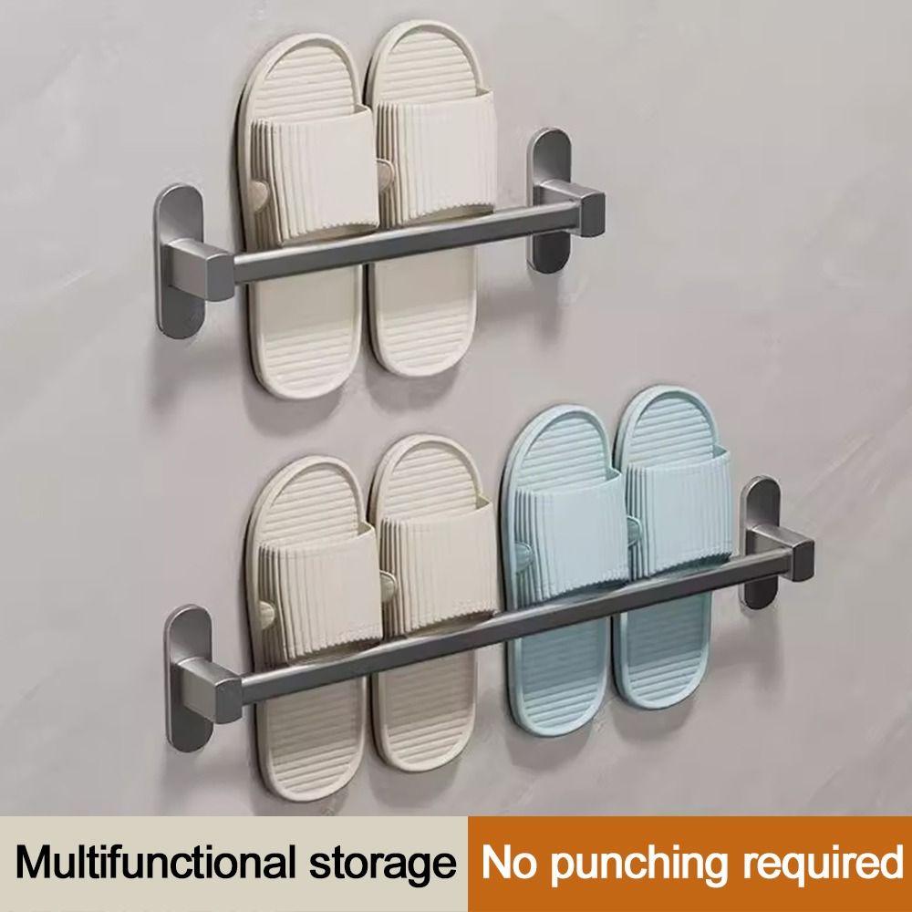 Wall Mount Clothes Holder Multifunctional Bathroom Toilet Bar Useful Slipper Bracket 30cm
Wall Mount Clothes Holder Multifunctional Bathroom Toilet Bar Useful Slipper Bracket 30cm