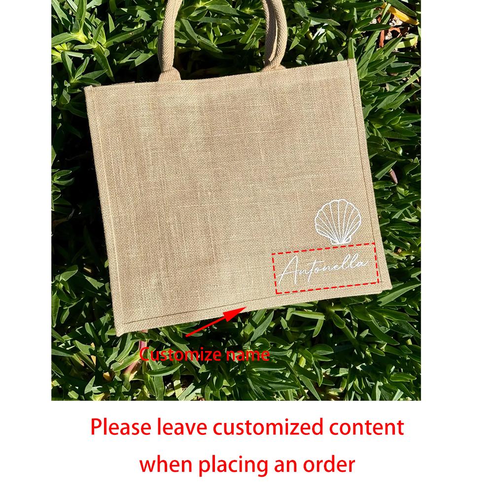 Custom Minimalist Beach Seashell Bridesmaid Tote Bag Burlap Beach Bag Wedding Welcome Shell Bag Bachelorette Party Bridal Shower 1pcs31x25x10cm
Custom Minimalist Beach Seashell Bridesmaid Tote Bag Burlap Beach Bag Wedding Welcome Shell Bag Bachelorette Party Bridal Shower 1pcs31x25x10cm