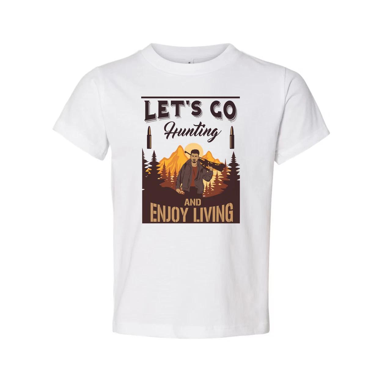 Hunting T Shirt With Outdoor Mountain Scene And Lets Go Hunting And Enjoy Living S
Hunting T Shirt With Outdoor Mountain Scene And Lets Go Hunting And Enjoy Living S