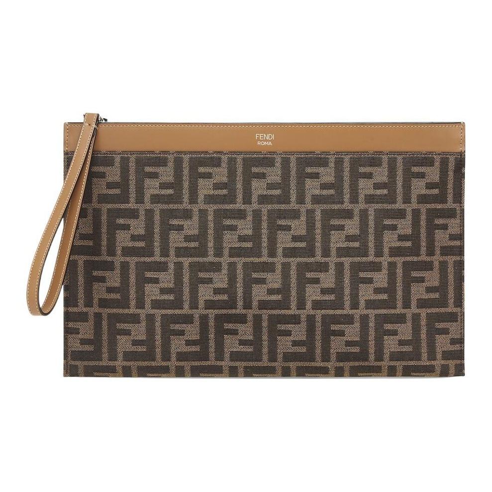 FENDI Zippered Flap FF Jacquard Pattern Leather Handbag Medium Men s Brown Basic set bag(bag) коричневий
FENDI Zippered Flap FF Jacquard Pattern Leather Handbag Medium Men s Brown Basic set bag(bag) коричневий