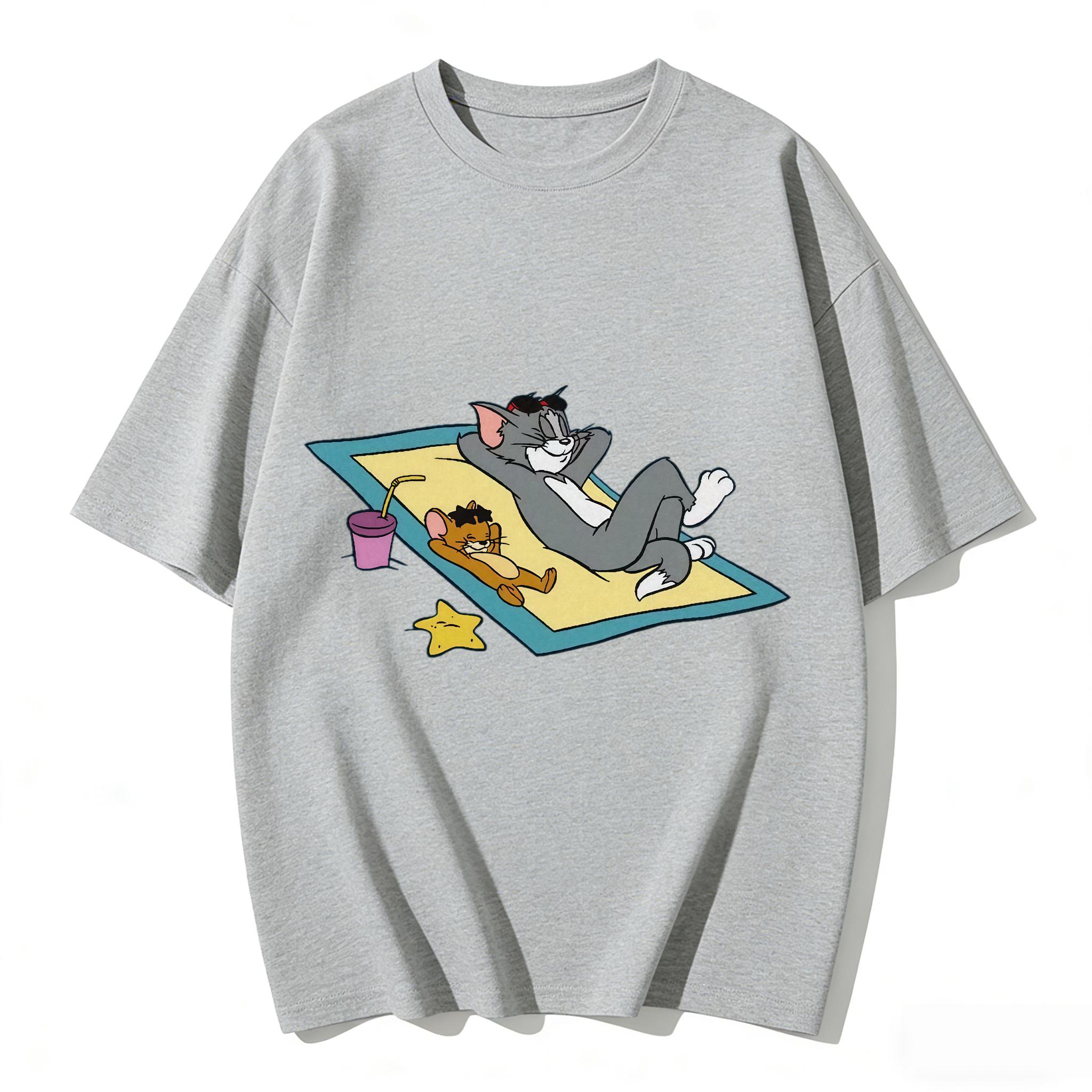 2026 New Tom Jerry Print Tshirt Casual Loose Couple Family Matching Outfits Short Sleeve Cotton Tee Summer Streetwear Tops Y2k S
2026 New Tom Jerry Print Tshirt Casual Loose Couple Family Matching Outfits Short Sleeve Cotton Tee Summer Streetwear Tops Y2k S