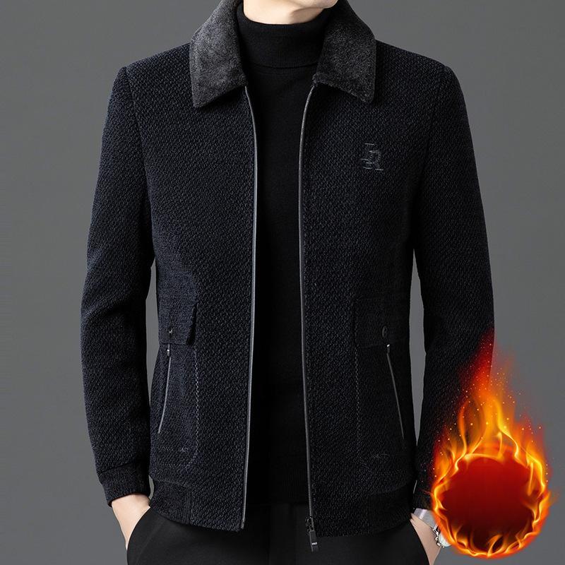 Men s Jacket Winter New Chenille Quilted Jacket Middle-aged Velvet Thickened Warm Jacket Jacket 195
Men s Jacket Winter New Chenille Quilted Jacket Middle-aged Velvet Thickened Warm Jacket Jacket 195