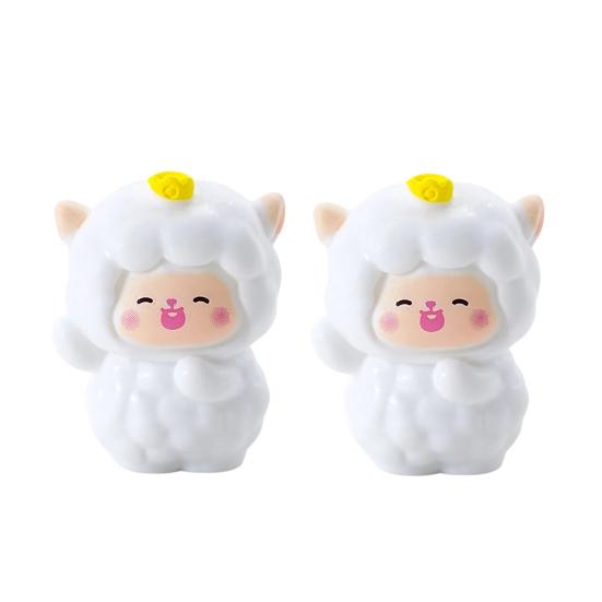 2Pcs Mini Resin White Miniature Sheep Figurines Tiny Resin Sheeps Figures Small Animals Lamb Figurine for Desk, Car Accessories F
2Pcs Mini Resin White Miniature Sheep Figurines Tiny Resin Sheeps Figures Small Animals Lamb Figurine for Desk, Car Accessories F